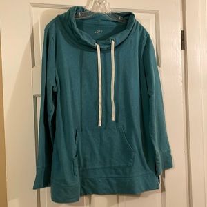 Ann Taylor Loft lightweight sweater with hoodie pocket (no hood)